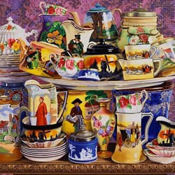 Jigsaw puzzle: Still life with dishes