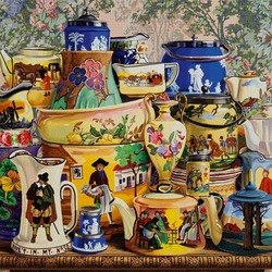 Jigsaw puzzle: Still life with dishes