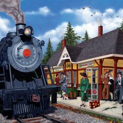 Jigsaw puzzle: At the station