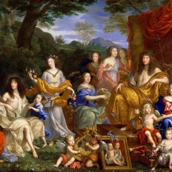 Jigsaw puzzle: Allegorical portrait of the family of Louis XIV