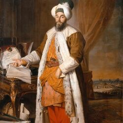 Jigsaw puzzle: Portrait of Said Pasha, Ambassador of Sultan Mahmud I