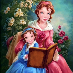 Jigsaw puzzle: Belle with her daughter