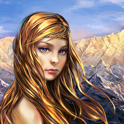 Jigsaw puzzle: Idril in the mountains