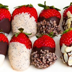 Jigsaw puzzle: Chocolate covered strawberries