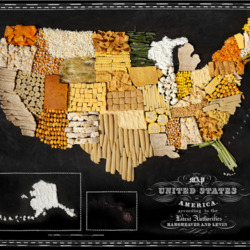 Jigsaw puzzle: Edible World Maps