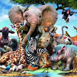 Jigsaw puzzle: Animals of Africa