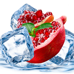 Jigsaw puzzle: Pomegranate and ice