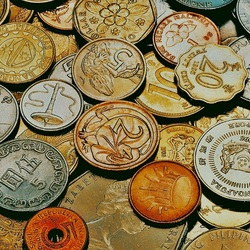 Jigsaw puzzle: Coins of different countries