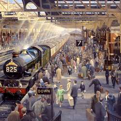 Jigsaw puzzle: Saturday morning at Snow Hill Station