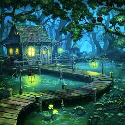 Jigsaw puzzle: Swamp house