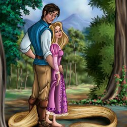 Jigsaw puzzle: Rapunzel and Flynn