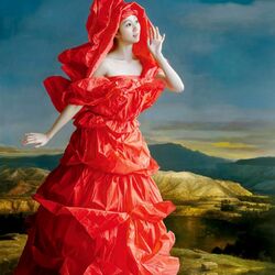 Jigsaw puzzle: Lady in Red