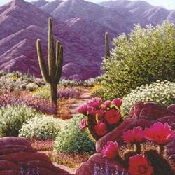 Jigsaw puzzle: Spring in the desert