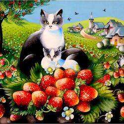 Jigsaw puzzle: The strawberries are ripe