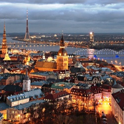 Jigsaw puzzle: Riga. Old town view