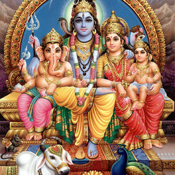 Jigsaw puzzle: Shiva in the family circle