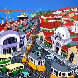 Jigsaw puzzle: Lisbon trams