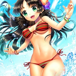Jigsaw puzzle: Girl in swimsuit