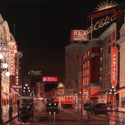 Jigsaw puzzle: Vancouver. Hastings Street - Theater Street