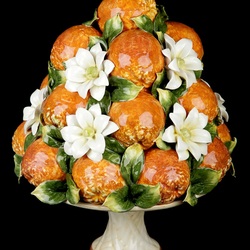 Jigsaw puzzle: Dish with oranges