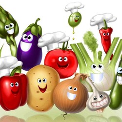 Jigsaw puzzle: Funny vegetables