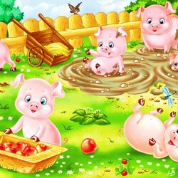 Jigsaw puzzle: Piglets