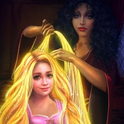 Jigsaw puzzle: Rapunzel and Mother Gothel
