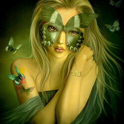 Jigsaw puzzle: Butterfly mask