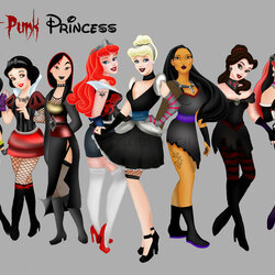 Jigsaw puzzle: Punk princesses