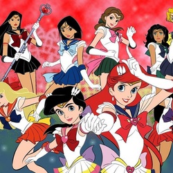 Jigsaw puzzle: Princesses in Sailor Moon