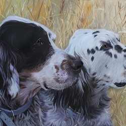 Jigsaw puzzle: Pair of English Setters