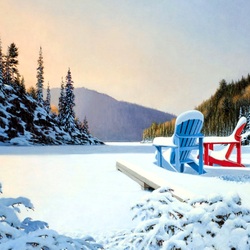 Jigsaw puzzle: Winter landscape