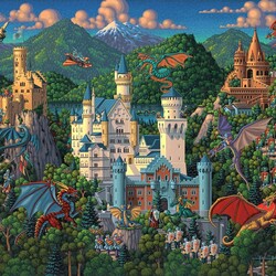 Jigsaw puzzle: Dragon country