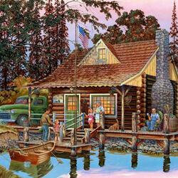 Jigsaw puzzle: Grandfather's house