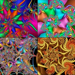 Jigsaw puzzle: Collage of fractals