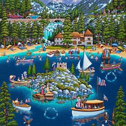 Jigsaw puzzle: Lake Tahoe / Tahoe