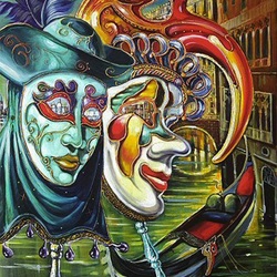 Jigsaw puzzle: Venice through the eyes of a mask