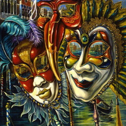 Jigsaw puzzle: Venice through the eyes of a mask