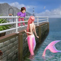 Jigsaw puzzle: Adora and the pink mermaid