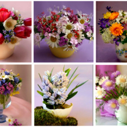 Jigsaw puzzle: Collage of bouquets