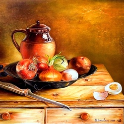 Jigsaw puzzle: Still life with onions