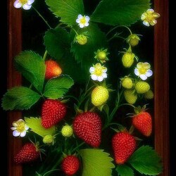 Jigsaw puzzle: Strawberry bouquet