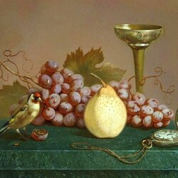 Jigsaw puzzle: Still life with goldfinch