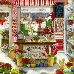 Jigsaw puzzle: flower shop