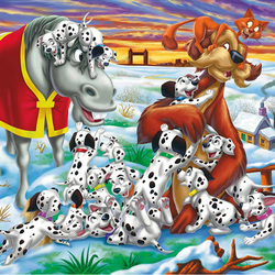 Jigsaw puzzle: 101 Dolmatins