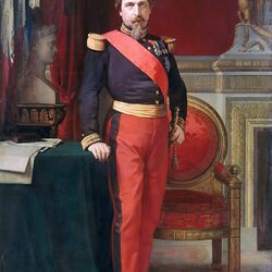 Jigsaw puzzle: Napoleon III in the form of a brigadier general in his office at the Tuileries