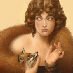 Jigsaw puzzle: Lady with a fox