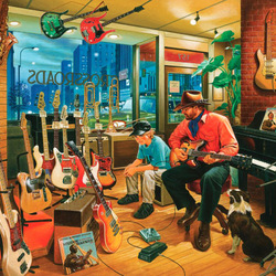 Jigsaw puzzle: In a music store