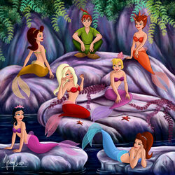 Jigsaw puzzle: Peter and the mermaids