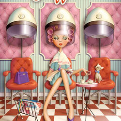Jigsaw puzzle: At the hairdresser
